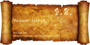Veiner Ulrik névjegykártya
